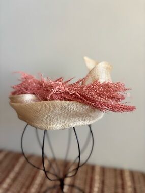 Derby Style Pink Fascinator Hat